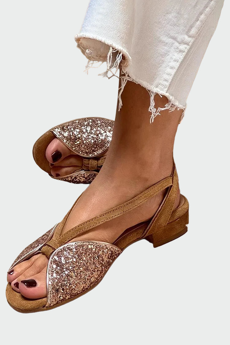 Lucretia | Glitzer Sandalen