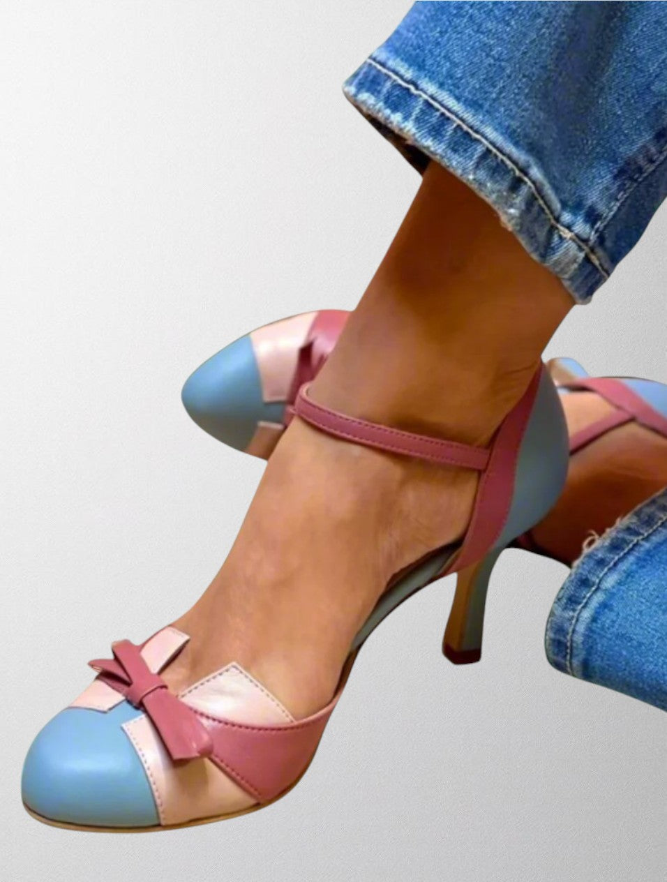 Olivia - Orthopädische Absatzsandalen mit Schleifendetail
