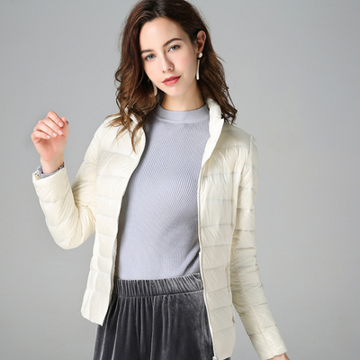 Aurora - Neue Ultralight Jacke mit weißen Entenfedern