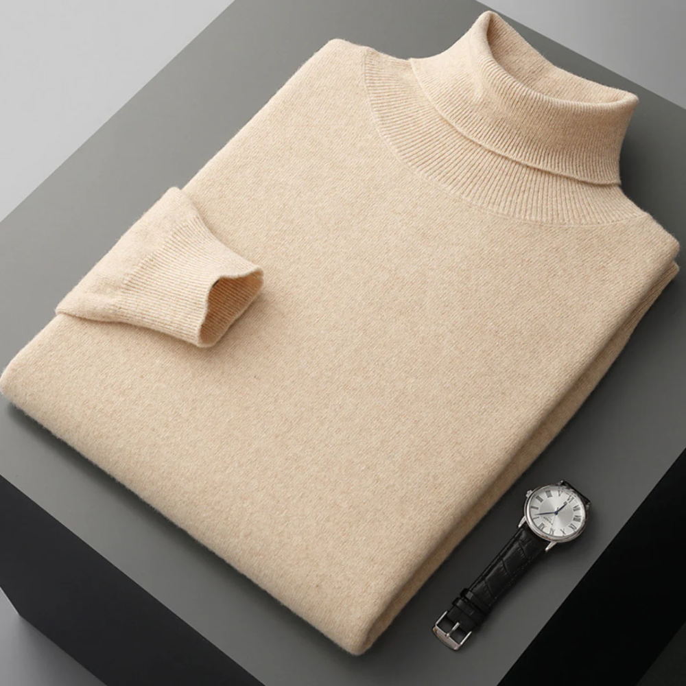 Cagliari Rollkragenpullover aus Merinowolle