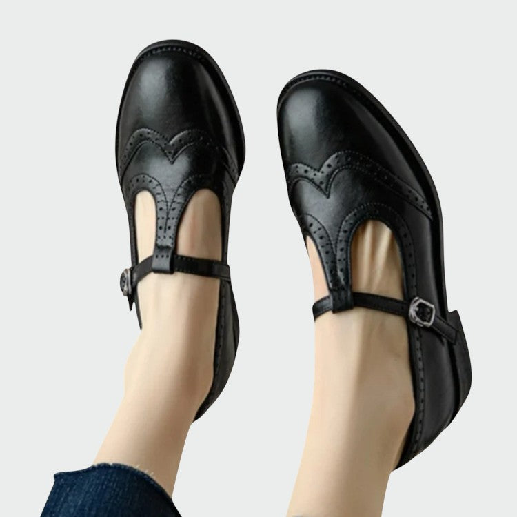 Olivia – Elegante Leder-Mary-Jane-Schuhe