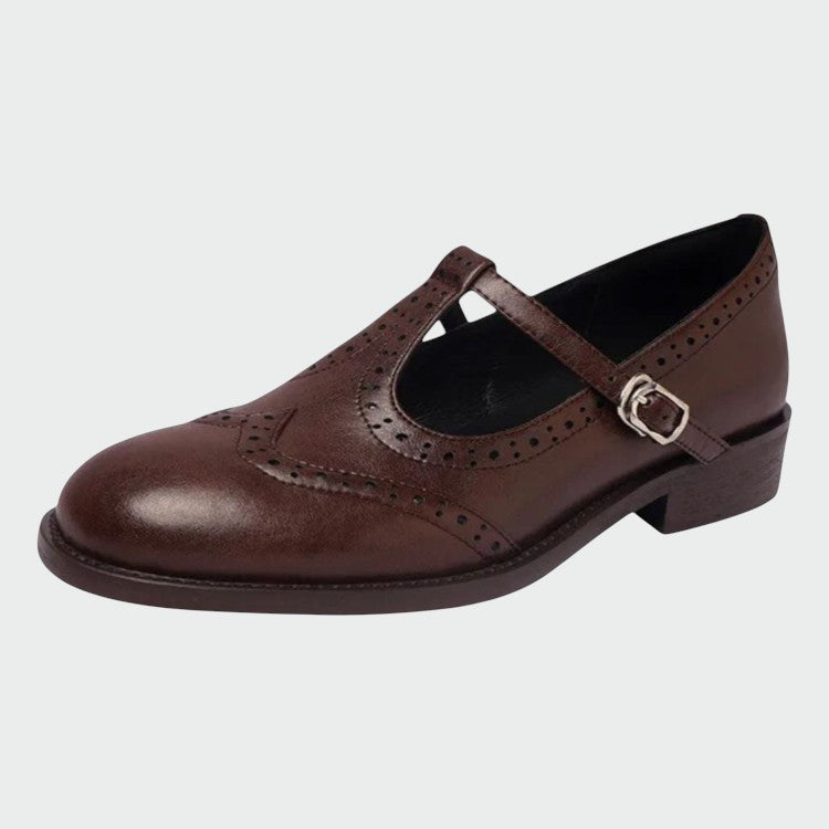 Olivia – Elegante Leder-Mary-Jane-Schuhe