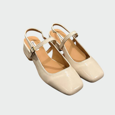 Olivia - Mary Jane Schuhe mit quadratischer Spitze
