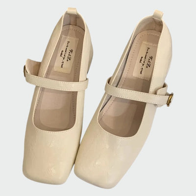 Olivia – Mary Jane Schuhe mit quadrater Spitze und hohen Absätzen