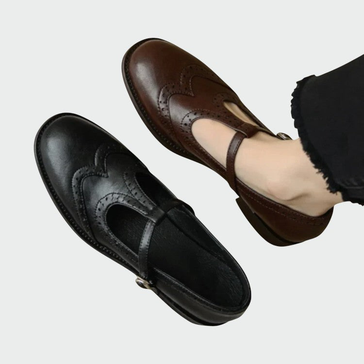 Olivia – Elegante Leder-Mary-Jane-Schuhe