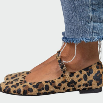 Olivia - Leopardenmuster Mary Jane Schuhe