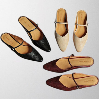 Olivia - Echtes Leder Mules