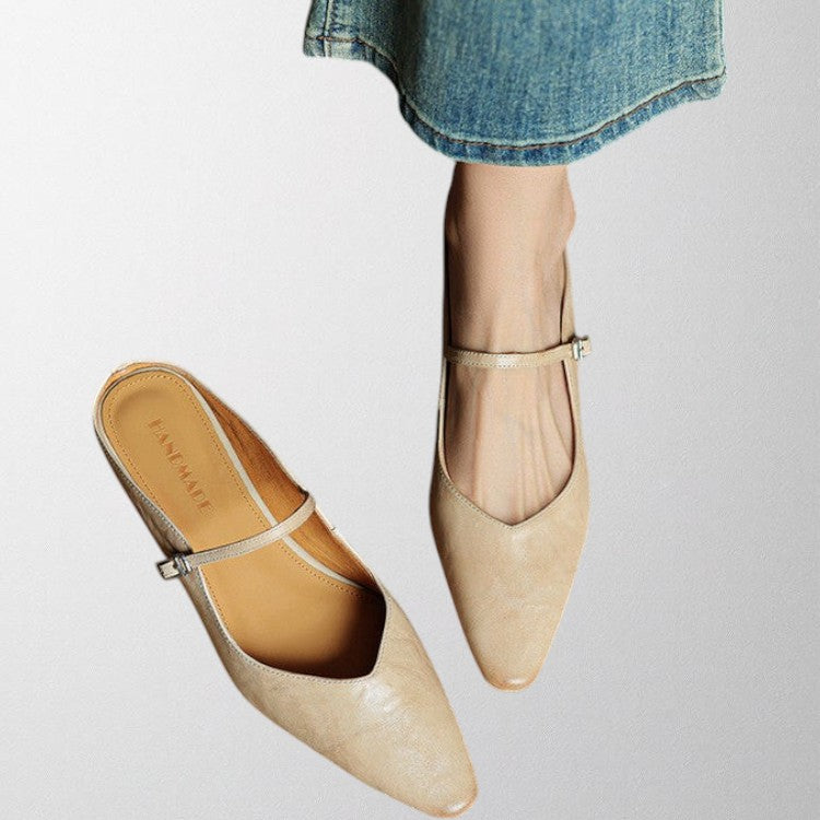 Olivia - Echtes Leder Mules