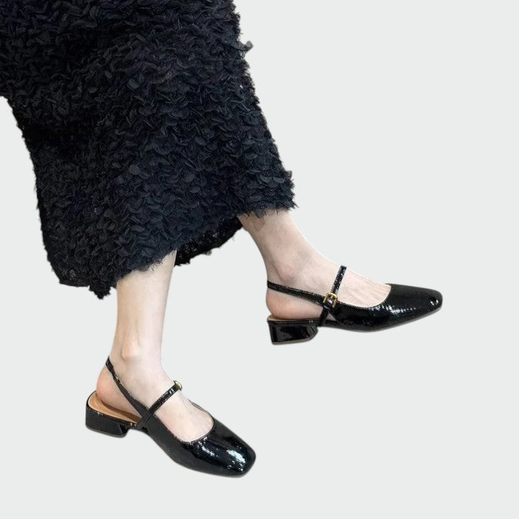 Olivia - Mary Jane Schuhe mit quadratischer Spitze
