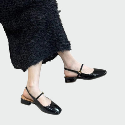 Olivia - Mary Jane Schuhe mit quadratischer Spitze