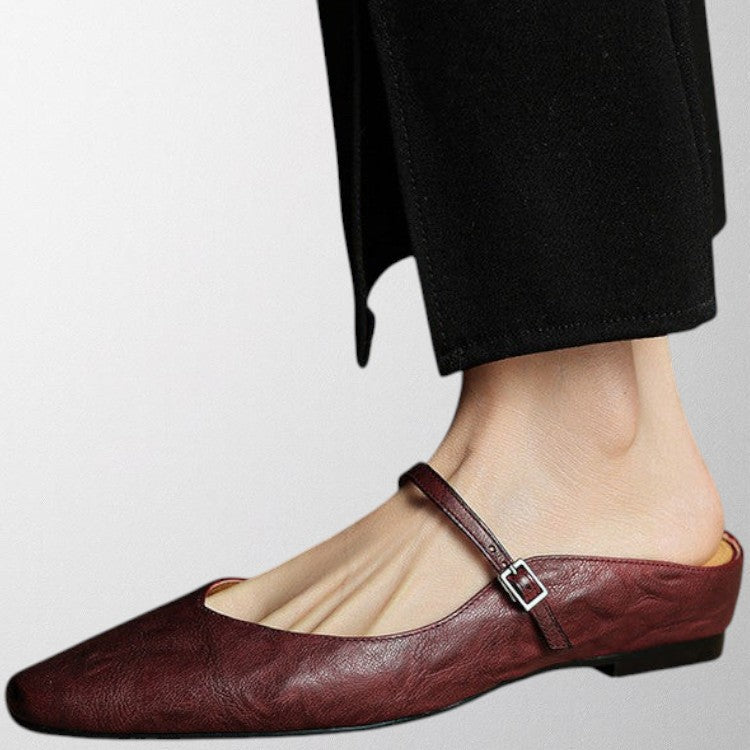 Olivia - Echtes Leder Mules
