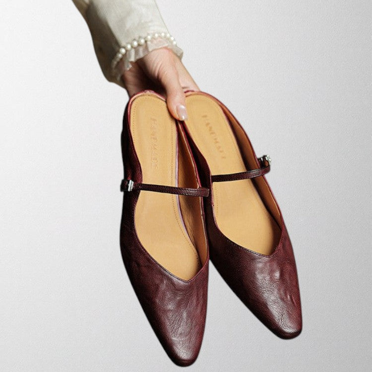 Olivia - Echtes Leder Mules