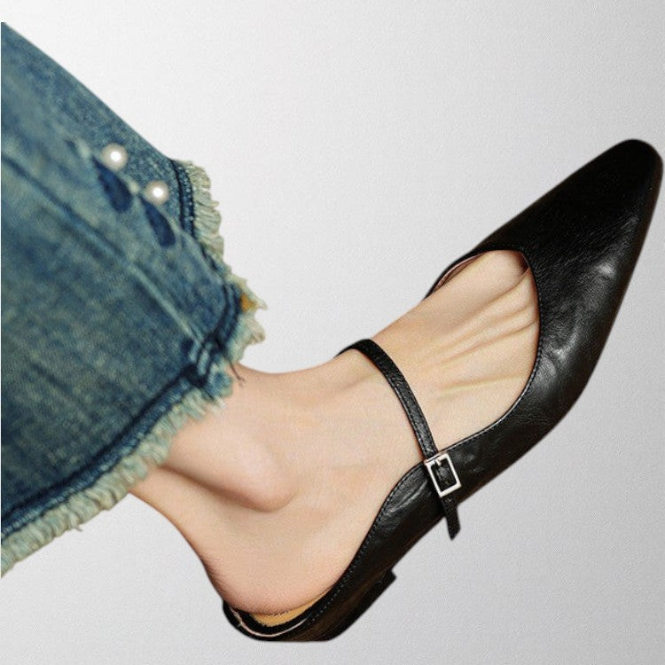 Olivia - Echtes Leder Mules
