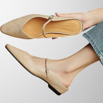 Olivia - Echtes Leder Mules