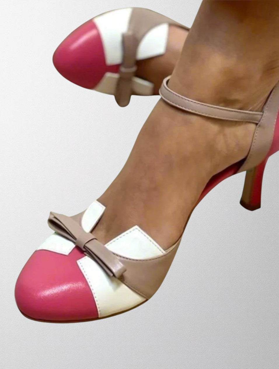 Olivia - Orthopädische Absatzsandalen mit Schleifendetail