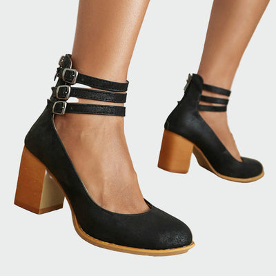 Kaa™ | Elegante Sandalen mit Blockabsatz
