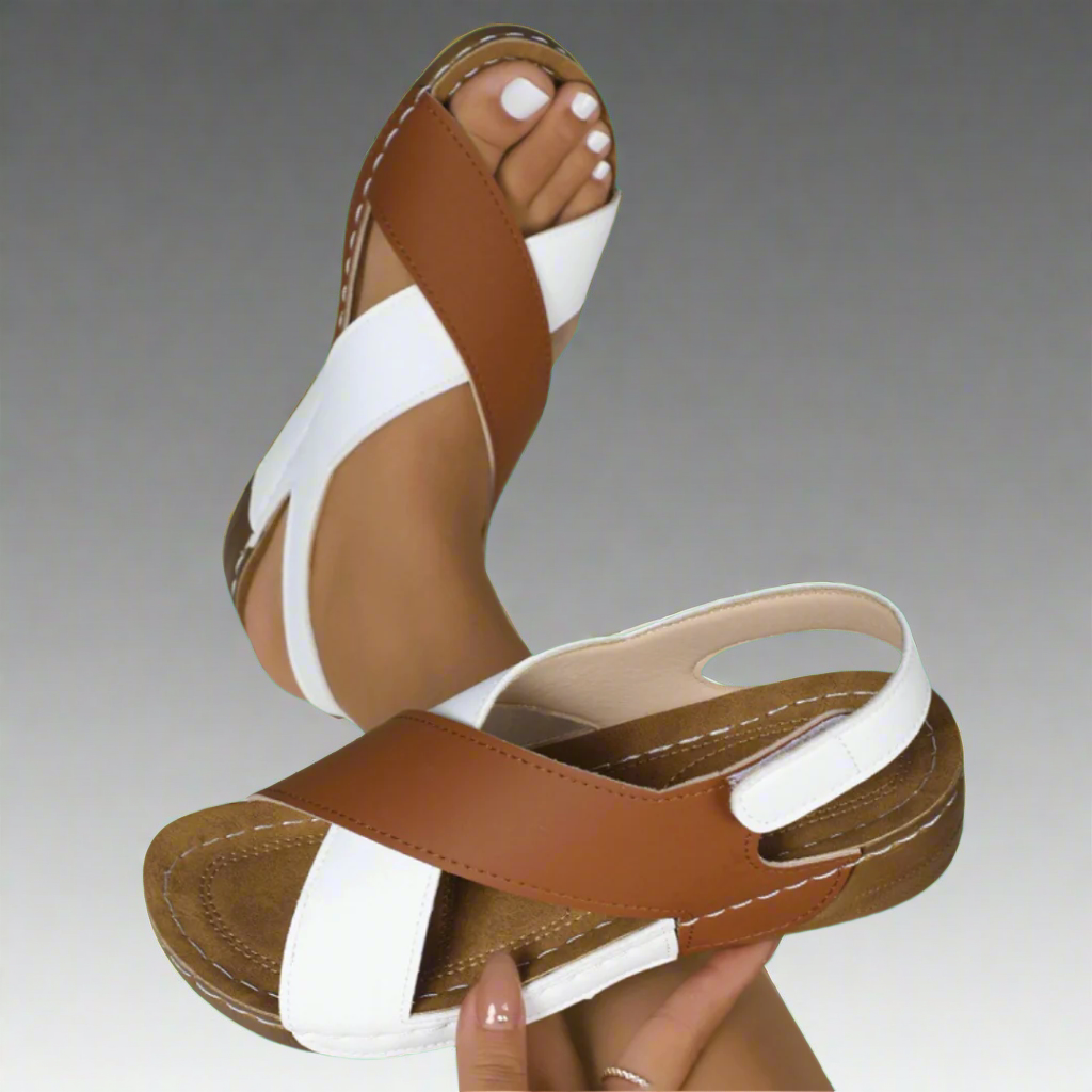 Solveig | Ultra-flache, Bequeme Orthopädische Sandalen