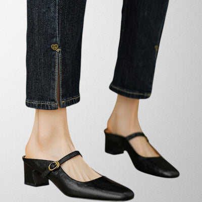 Olivia – Echte Leder-Mules