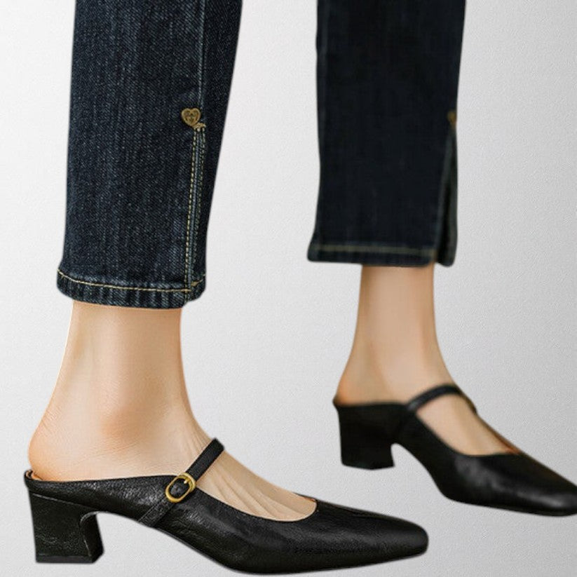 Olivia – Echte Leder-Mules