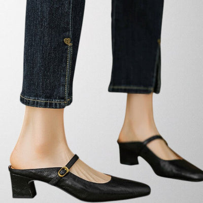 Olivia – Echte Leder-Mules