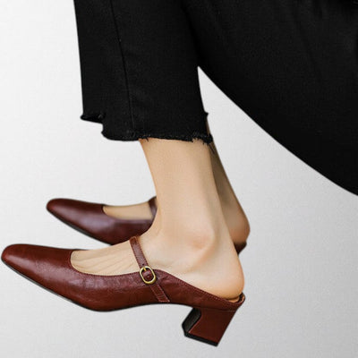 Olivia – Echte Leder-Mules