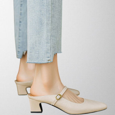 Olivia – Echte Leder-Mules