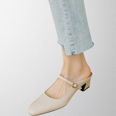 Olivia – Echte Leder-Mules