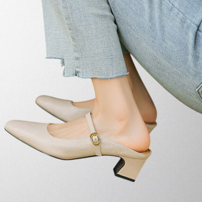 Olivia – Echte Leder-Mules