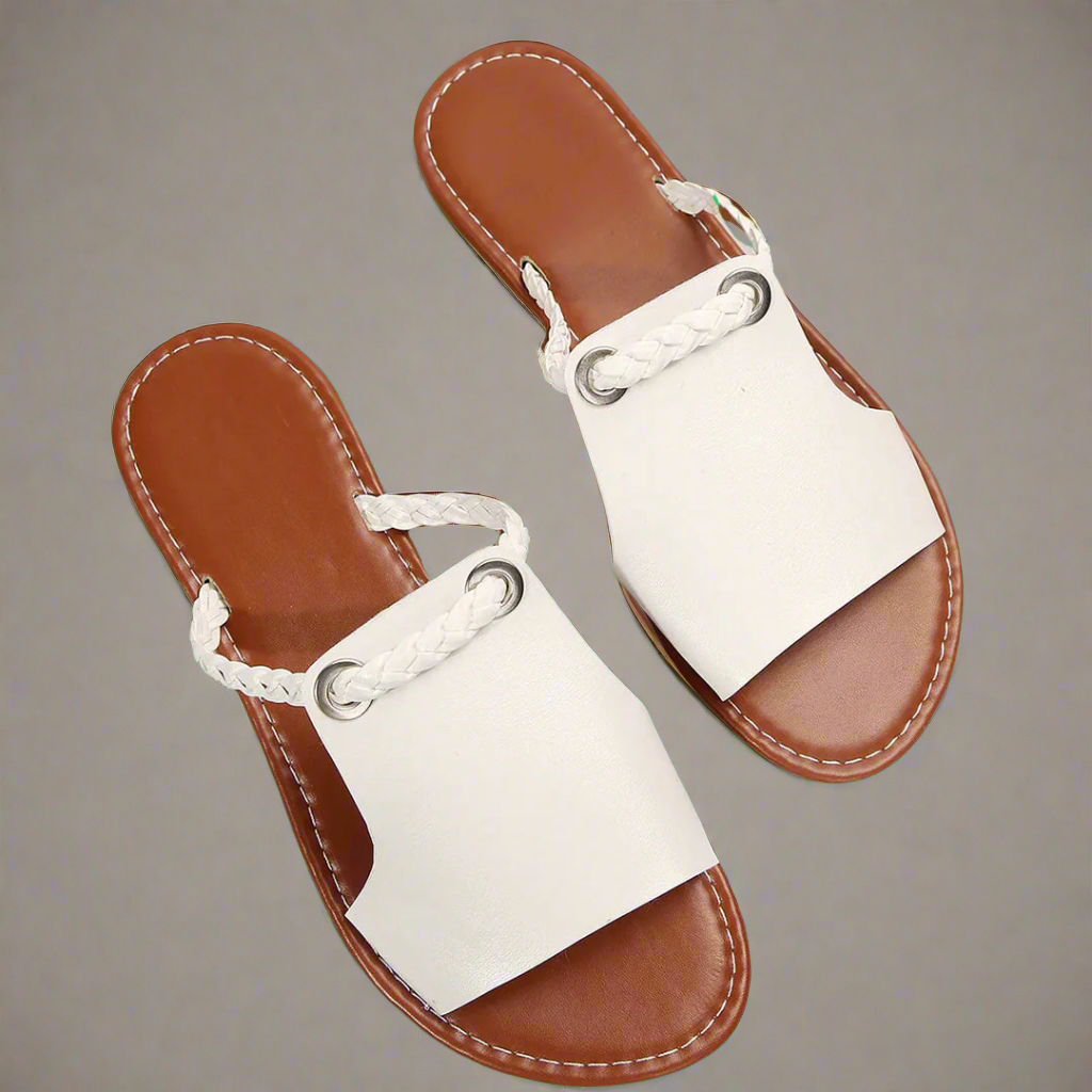 Katelina | Handgefertigte Flache Sandalen Aus Premium-Material