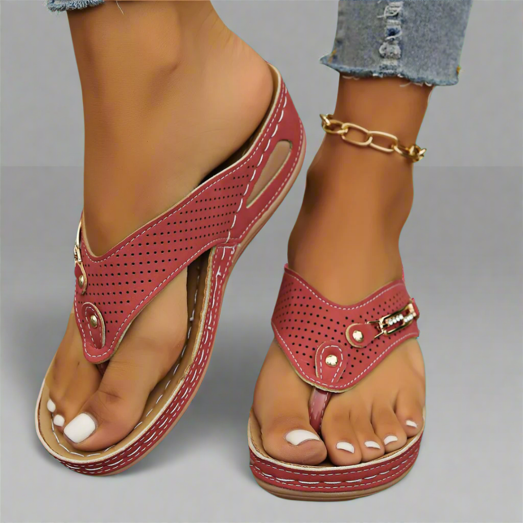 Mira | Retro Sandalen für Frauen mit Fußgewölbeunterstützung – Bequem und Stilvoll