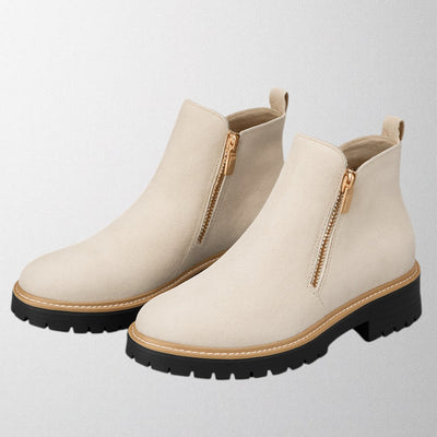 Olivia – Damenschuh mit runder Spitze und seitlichem Reißverschluss