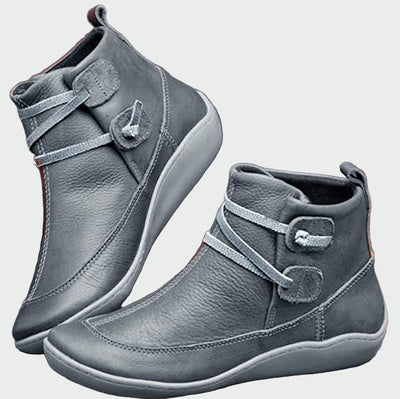 Premium Orthopädische Leder Stiefeletten