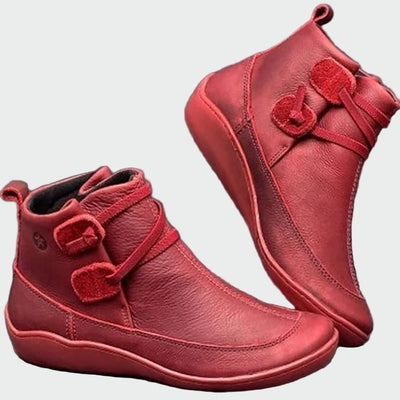 Premium Orthopädische Leder Stiefeletten