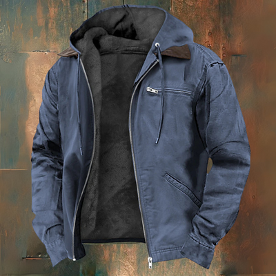 Jacke mit Reißverschluss und Kapuze