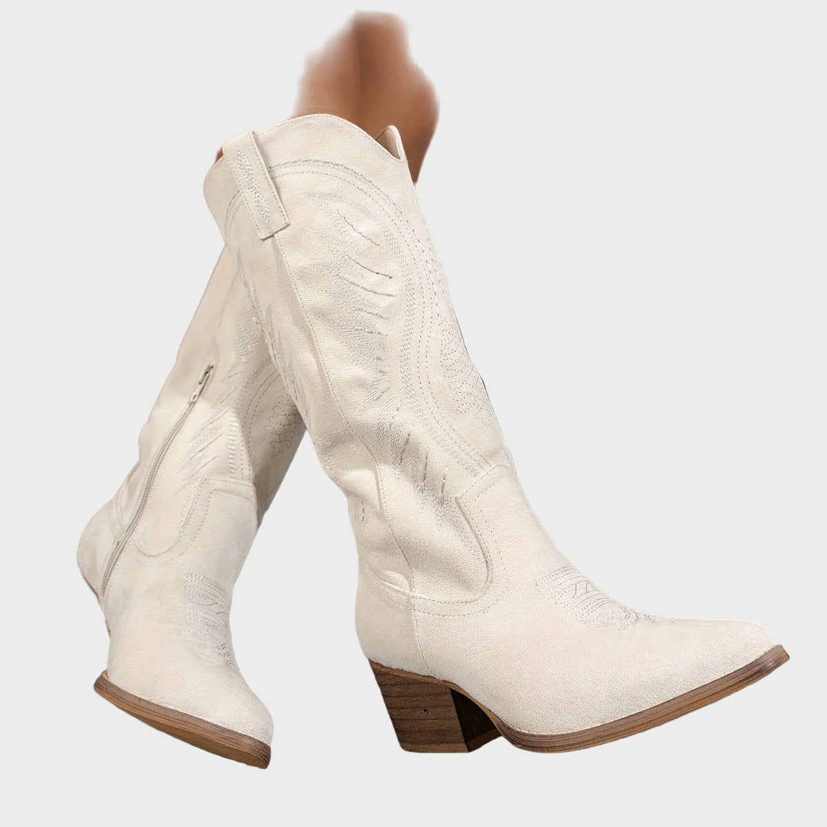 Stylische bestickte Western-Stiefeletten