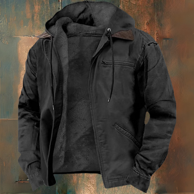 Jacke mit Reißverschluss und Kapuze