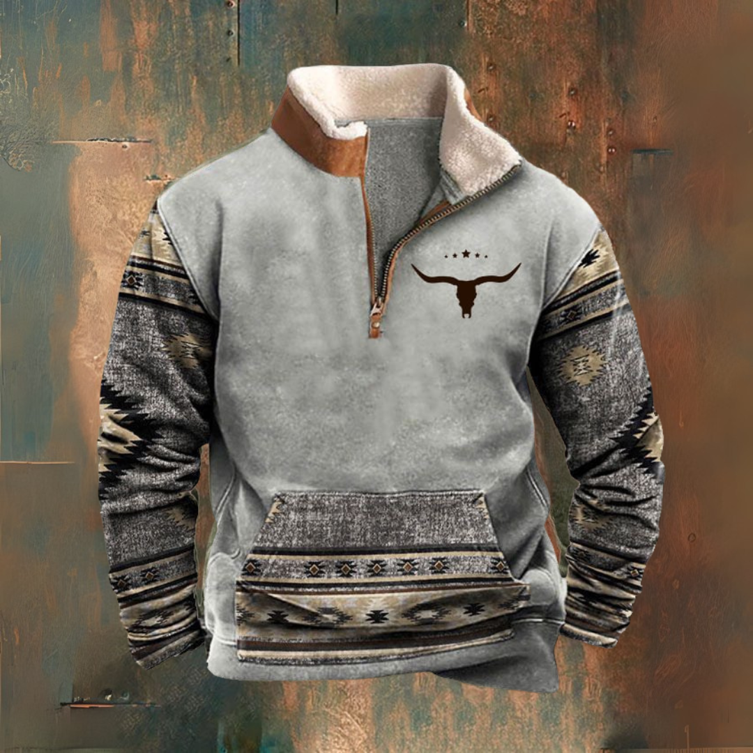 Herbst-/Winterjacke mit halbem Reißverschluss