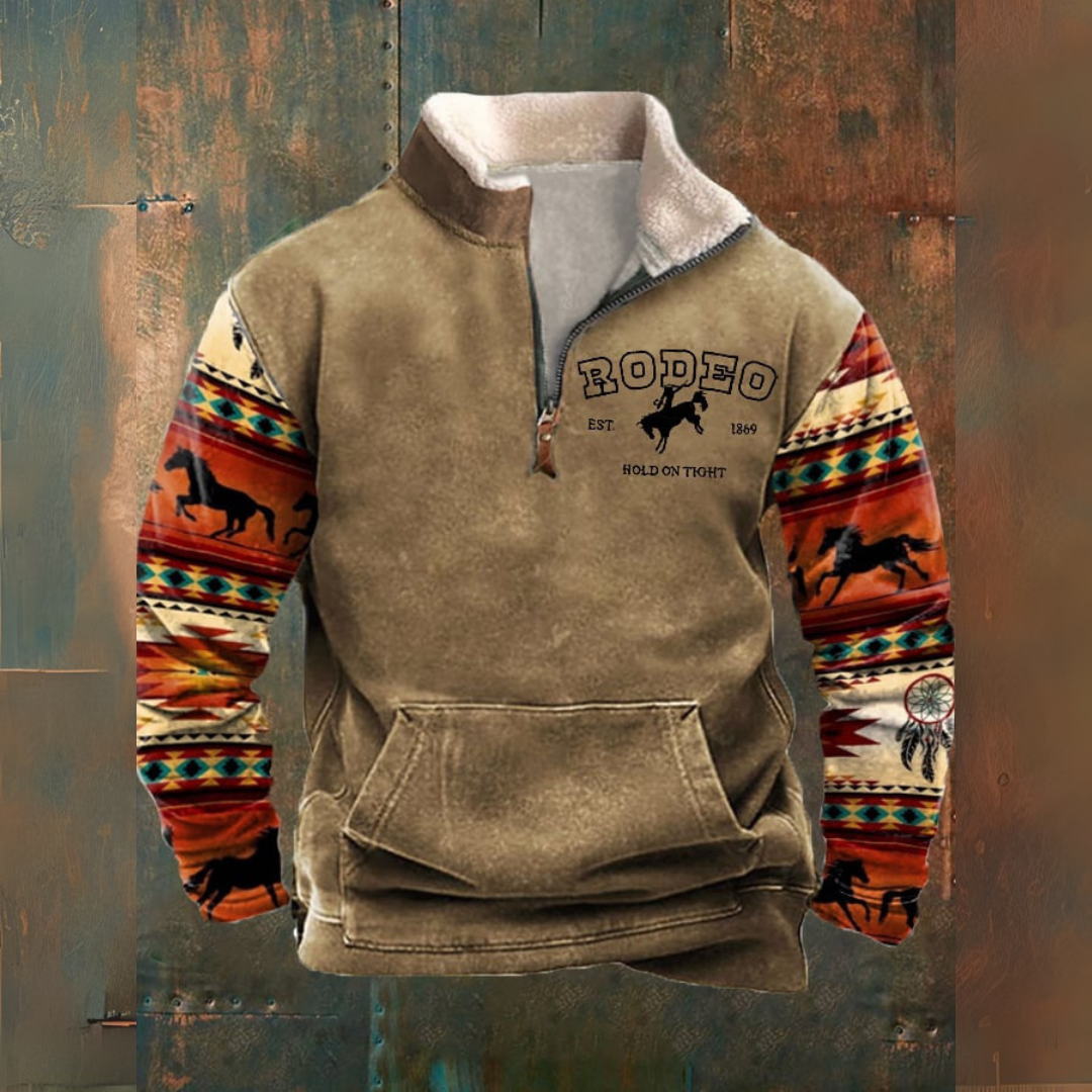 Herbst-/Winterjacke mit halbem Reißverschluss