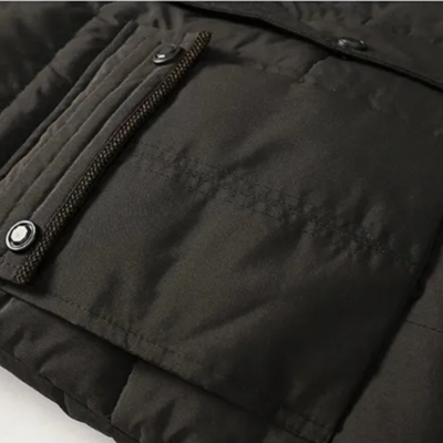 Elegante wattierte Fleece-Winterjacke