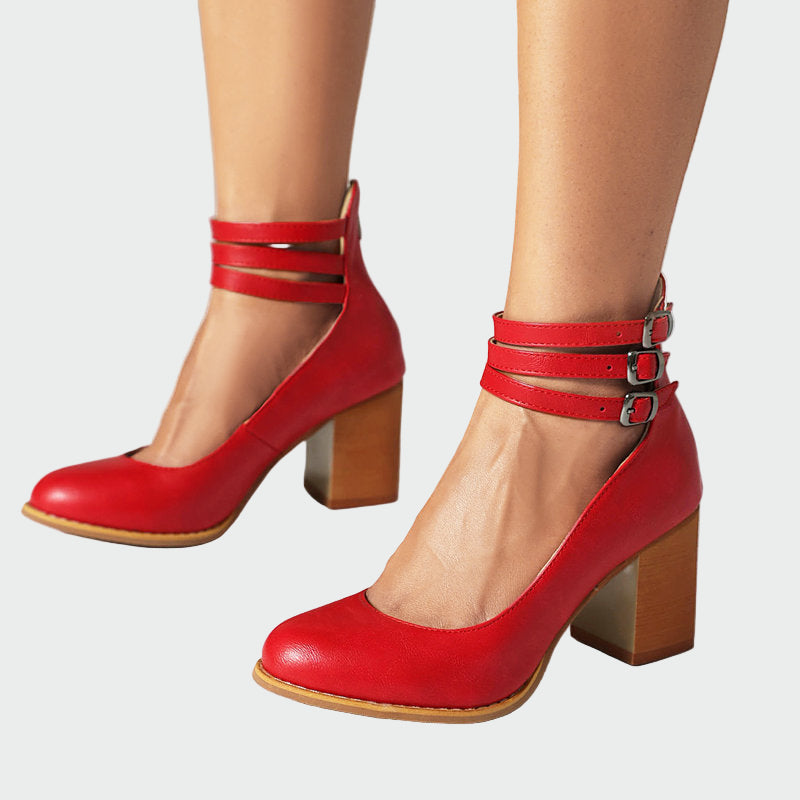 Kaa™ | Elegante Sandalen mit Blockabsatz