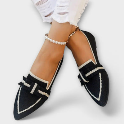 Zavina – Flache Damenschuhe mit Knoten-Design