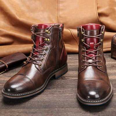 Ethan | Oxford-Stiefel aus echtem Leder