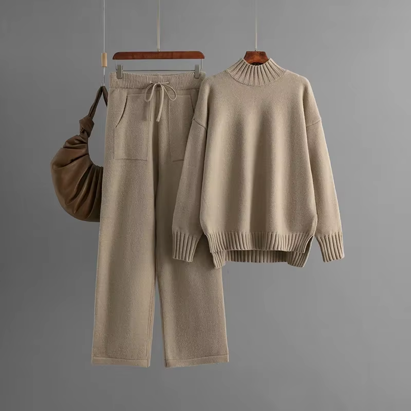 Nia® - Elegantes Set mit langärmliger Bluse und geraden Hosen