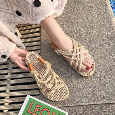 Isabella™ Geflochtene Seil Sandalen