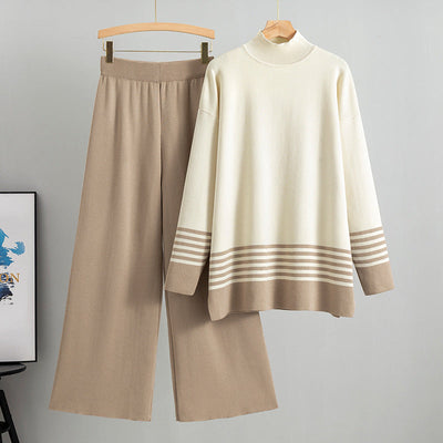 Lia® - Klassisches und Bequemes Bicolor-Set mit Stehkragen