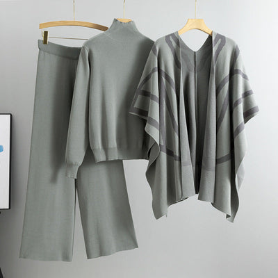 Mila® | Elegantes Damen-Set in drei Teilen für Herbst und Winter
