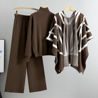 Mila® | Elegantes Damen-Set in drei Teilen für Herbst und Winter
