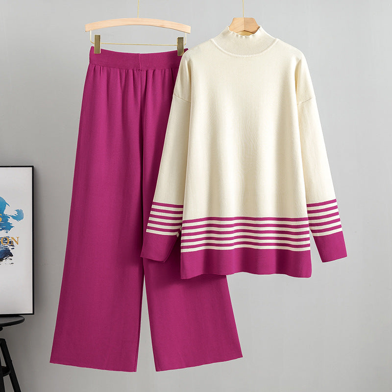 Lia® - Klassisches und Bequemes Bicolor-Set mit Stehkragen