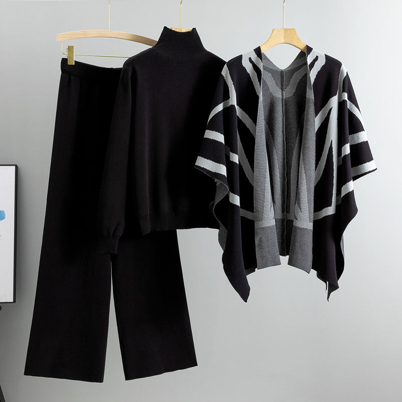 Mila® | Elegantes Damen-Set in drei Teilen für Herbst und Winter