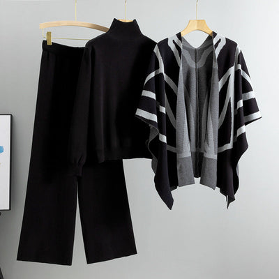 Mila® | Elegantes Damen-Set in drei Teilen für Herbst und Winter